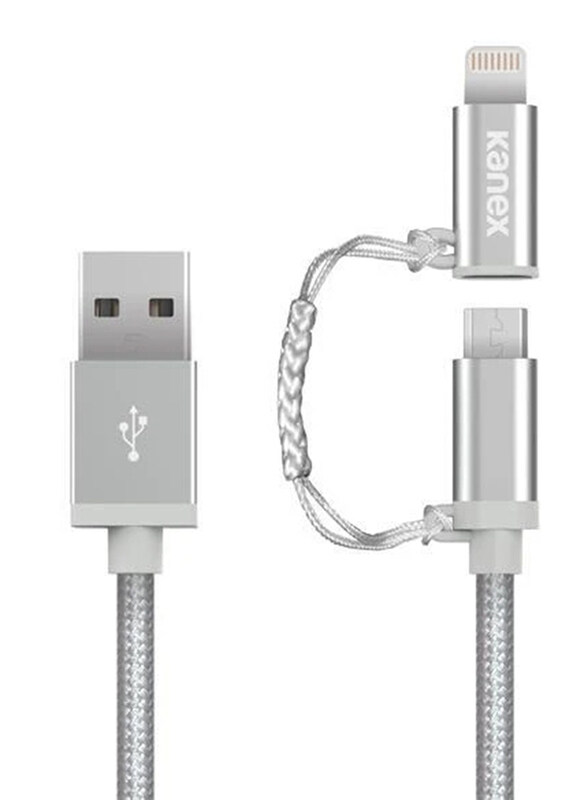 Kanex 4-Feet Premium Lightning/Micro USB Charge and Sync Cable, USB Type A Male to Lightning/Micro USB Combo for Smart Phones, Silver
Kanex 4-Feet Premium Lightning/Micro USB Charge and Sync Cable, USB Type A Male to Lightning/Micro USB Combo for Smart Phones, Silver