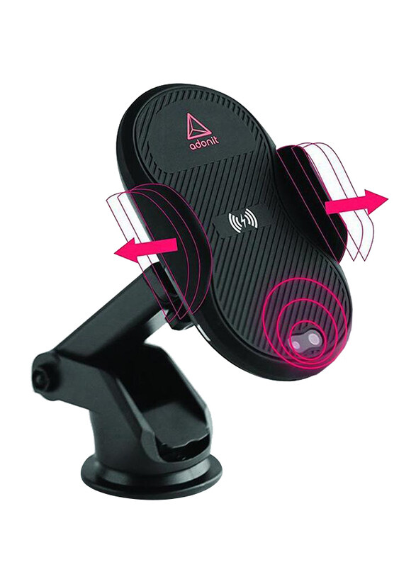 Adonit Wireless Charging Mount & Dash, 10W Fast Charge and Adapter with Auto Clamping Sensor, Black
Adonit Wireless Charging Mount & Dash, 10W Fast Charge and Adapter with Auto Clamping Sensor, Black