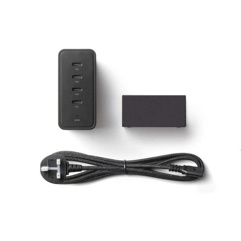 Native Union Fast GaN Charger PD 140W 4x USB-C Portable Multi charger, Smart Power, Multi Plugs for Travel, for Apple iPhone, iPads, MacBooks, Android
Native Union Fast GaN Charger PD 140W 4x USB-C Portable Multi charger, Smart Power, Multi Plugs for Travel, for Apple iPhone, iPads, MacBooks, Android