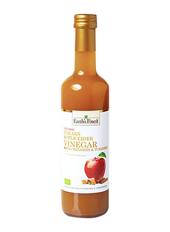 Earth's Finest Organic Italian Apple Cider Vinegar with Cinnamon & Turmeric, 500ml
Earth's Finest Organic Italian Apple Cider Vinegar with Cinnamon & Turmeric, 500ml