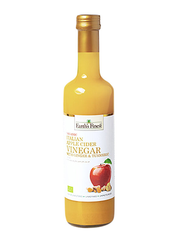 Earth's Finest Organic Italian Apple Cider Vinegar with Ginger & Turmeric, 500ml
Earth's Finest Organic Italian Apple Cider Vinegar with Ginger & Turmeric, 500ml