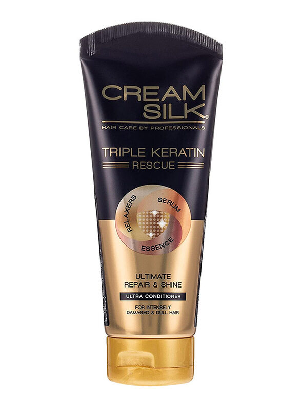 Cream Silk Triple Keratin Rescue Ultimate Repair & Shine Ultra Conditioner for Damaged & Dull Hair, 170 ml
Cream Silk Triple Keratin Rescue Ultimate Repair & Shine Ultra Conditioner for Damaged & Dull Hair, 170 ml