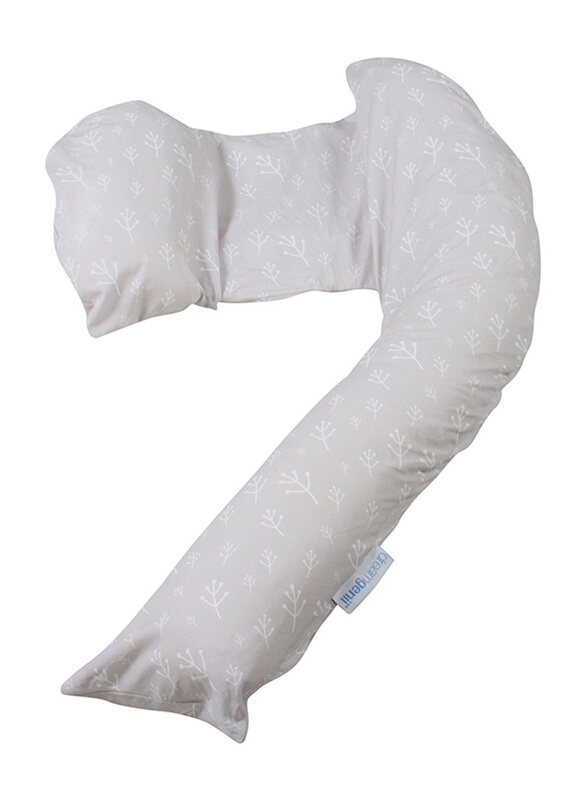 Mums & Bumps Dreamgenii Floral Printed Pregnancy, Support & Feeding Pillow, Grey
Mums & Bumps Dreamgenii Floral Printed Pregnancy, Support & Feeding Pillow, Grey