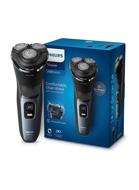 Philips Electric Wet & Dry Skin Protect Technology Waterproof 5D Floating Heads Shaver with 27 Self Sharpening Blades & Pop-up Trimmer, S3144/03, Blac
Philips Electric Wet & Dry Skin Protect Technology Waterproof 5D Floating Heads Shaver with 27 Self Sharpening Blades & Pop-up Trimmer, S3144/03, Blac