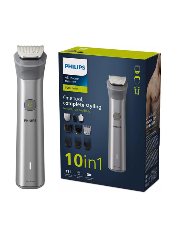 Philips All-in-One Series 5000 10-in-1 Face, Hair and Body Trimmer, MG5920/15, Grey
Philips All-in-One Series 5000 10-in-1 Face, Hair and Body Trimmer, MG5920/15, Grey