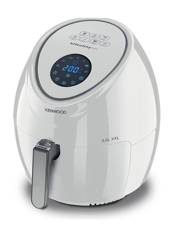 Kenwood Digital Air Fryer With Rapid Hot Air Circulation for Frying Grilling Broiling Roasting Baking and Toasting, 5.5L, 1800W, Hfp50.000wh, White
Kenwood Digital Air Fryer With Rapid Hot Air Circulation for Frying Grilling Broiling Roasting Baking and Toasting, 5.5L, 1800W, Hfp50.000wh, White