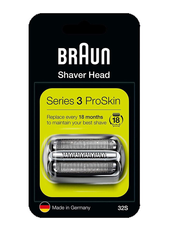 Braun 32S Series 3 Shaver Foil and Cutter Head Replacement Cassette, Silver/Black
Braun 32S Series 3 Shaver Foil and Cutter Head Replacement Cassette, Silver/Black