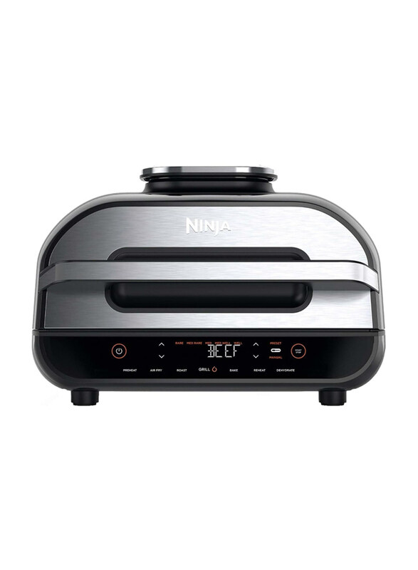 Ninja Foodi 5.7 Ltr MAX 6-in-1 Health Grill & Air Fryer with Digital Cooking Probe, AG551ME, Grey/Silver
Ninja Foodi 5.7 Ltr MAX 6-in-1 Health Grill & Air Fryer with Digital Cooking Probe, AG551ME, Grey/Silver