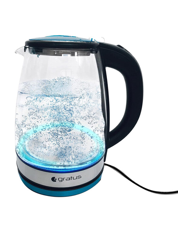 Gratus Cordless Base Aesthetic Led Light Design Full Thermo-resist Borosilicate Glass Body Electric Glass Kettle, 1.8L, 1800W, Gksg1820ac, Clear
Gratus Cordless Base Aesthetic Led Light Design Full Thermo-resist Borosilicate Glass Body Electric Glass Kettle, 1.8L, 1800W, Gksg1820ac, Clear