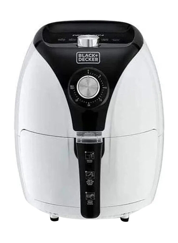 Black+Decker 2.5L Air Fryer with Rapid Air Convection Technology, 1500W, AF220-B5, White/Black
Black+Decker 2.5L Air Fryer with Rapid Air Convection Technology, 1500W, AF220-B5, White/Black