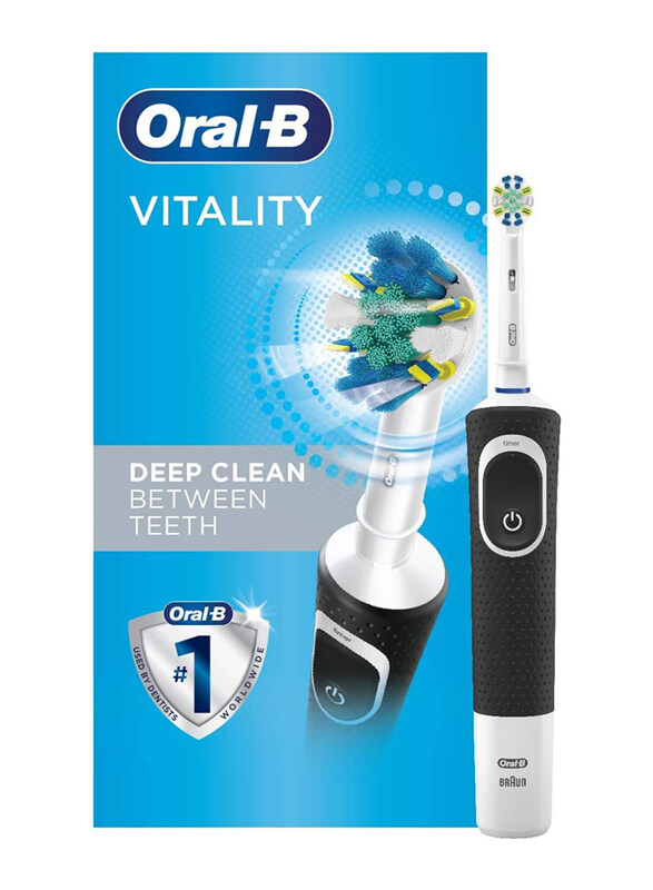 Braun Oral B Vitality FlossAction Electric Toothbrush with Replacement Brush Head, Black
Braun Oral B Vitality FlossAction Electric Toothbrush with Replacement Brush Head, Black