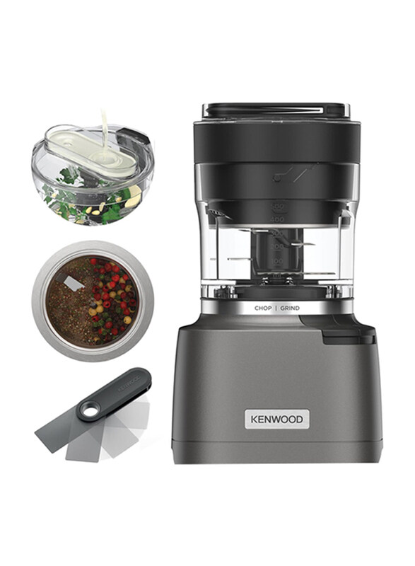 Kenwood 2-in-1 Powerful Metal Grinder and Electric Chopper with Eversharp Quadblades, 1000W, CHP80.000SI, Grey
Kenwood 2-in-1 Powerful Metal Grinder and Electric Chopper with Eversharp Quadblades, 1000W, CHP80.000SI, Grey