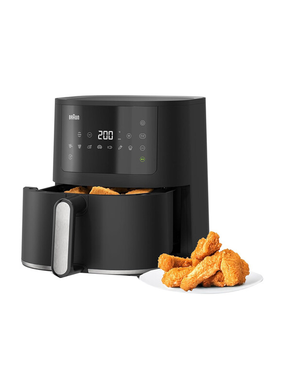 Braun Auto-off Digital Touch Screen 8 Automatic Programs Multifry 3 Hot Air Fryer, 4.3L, 1500W, HF3030BK, Black
Braun Auto-off Digital Touch Screen 8 Automatic Programs Multifry 3 Hot Air Fryer, 4.3L, 1500W, HF3030BK, Black