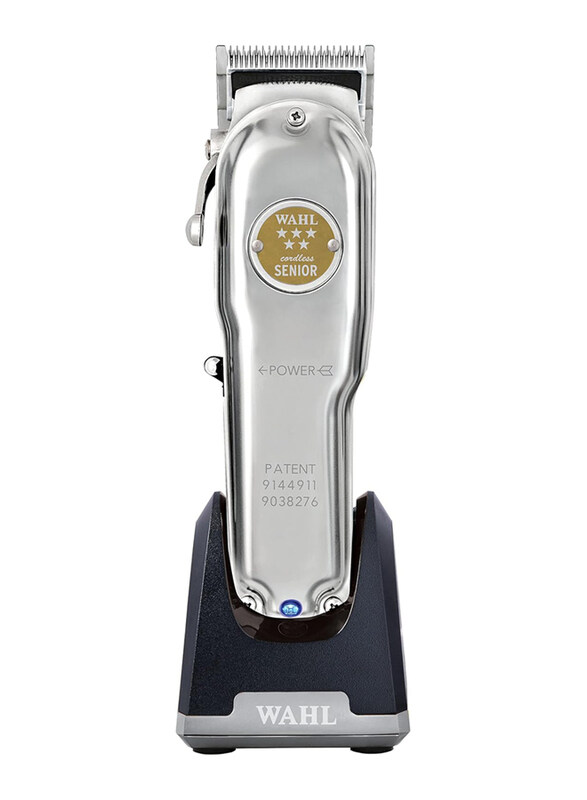 Wahl Professional Senior 5 Star Edition Metal Clipper with Charging Stand, Silver
Wahl Professional Senior 5 Star Edition Metal Clipper with Charging Stand, Silver