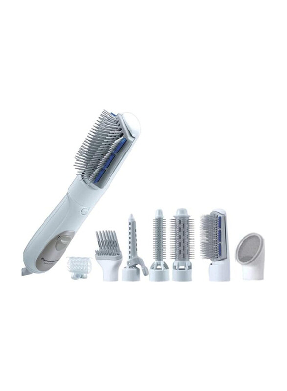 Panasonic Hair Styler With 6 Attachments, Curler, Straightener & Dryer, EH-KA81, Off White
Panasonic Hair Styler With 6 Attachments, Curler, Straightener & Dryer, EH-KA81, Off White