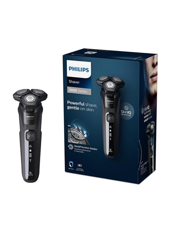 Philips Series 5000 Wet & Dry Electric Stubble & Moustache Shaver Trimmer with Steel Precision Blades, S5588/20, Black
Philips Series 5000 Wet & Dry Electric Stubble & Moustache Shaver Trimmer with Steel Precision Blades, S5588/20, Black