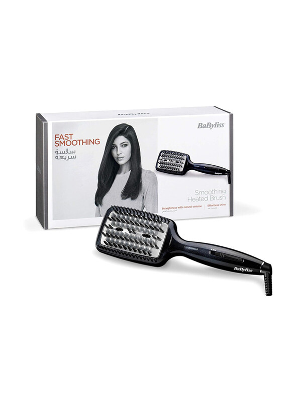 BaByliss Hair Straightening 3d Tech Hot Brush For Versatile Styling And Smooth Results, HSB101SDE, Black
BaByliss Hair Straightening 3d Tech Hot Brush For Versatile Styling And Smooth Results, HSB101SDE, Black