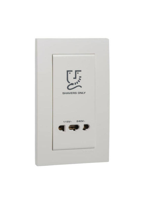 Schneider Electric Vivace 2 Gang Dual Voltage Shaver Socket, 14.6 x 8.6 x 4.9cm, White
Schneider Electric Vivace 2 Gang Dual Voltage Shaver Socket, 14.6 x 8.6 x 4.9cm, White