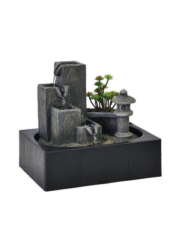 Danube Home Stalaca Geomantic Polyresin Fountain with 1 Head White Lighand Pump, 29 x 21 x 26cm, Black
Danube Home Stalaca Geomantic Polyresin Fountain with 1 Head White Lighand Pump, 29 x 21 x 26cm, Black