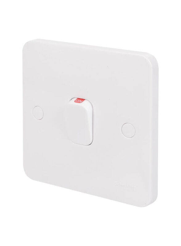 Schneider Electric Lisse 1 Gang 2-Pole Switch with LED, 20A, 8.7 x 8.7 x 2.4cm, White
Schneider Electric Lisse 1 Gang 2-Pole Switch with LED, 20A, 8.7 x 8.7 x 2.4cm, White