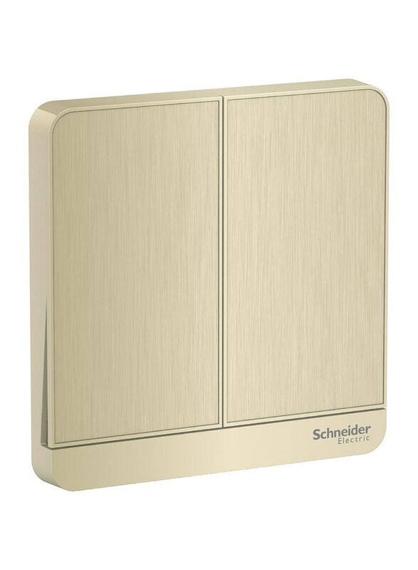 Schneider Electric AvatarOn 2 Gang 1 Way Switch, 250 V AC, 8.6 x 8.6 x 3.42cm, Gold
Schneider Electric AvatarOn 2 Gang 1 Way Switch, 250 V AC, 8.6 x 8.6 x 3.42cm, Gold