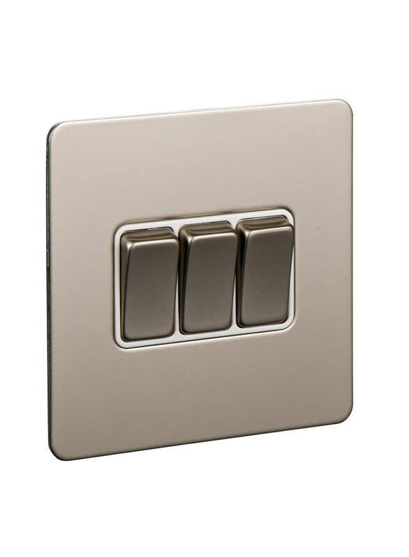 Schneider Electric GU1432-WPN Ultimate Screwless Flat Plate for 3 Gangs Rocker Switch, 16AX, Grey
Schneider Electric GU1432-WPN Ultimate Screwless Flat Plate for 3 Gangs Rocker Switch, 16AX, Grey