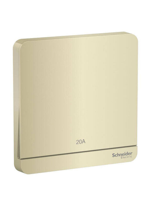 Schneider Electric 250V AC 20A AvatarOn 1 Gang Switch with LED Indicator, 8.6 x 8.6 x 3.42cm, Gold
Schneider Electric 250V AC 20A AvatarOn 1 Gang Switch with LED Indicator, 8.6 x 8.6 x 3.42cm, Gold