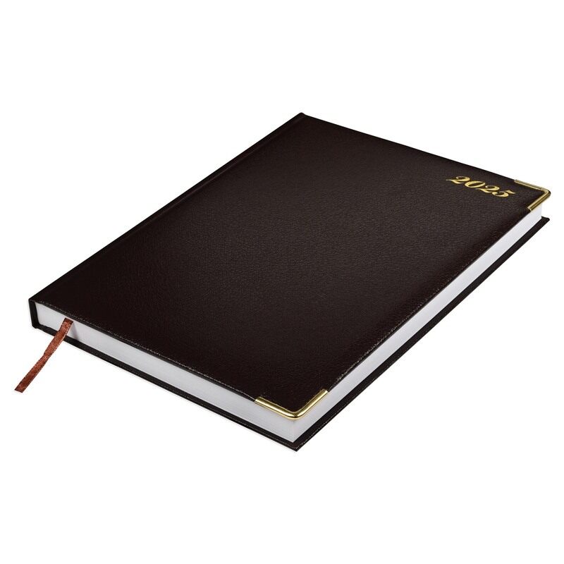 FIS 2025 Executive Daily Diary, Padded Cover Vinyl Material, Size(20x26.7cm), English, Chocolate Color-FSDI88E25CH
FIS 2025 Executive Daily Diary, Padded Cover Vinyl Material, Size(20x26.7cm), English, Chocolate Color-FSDI88E25CH