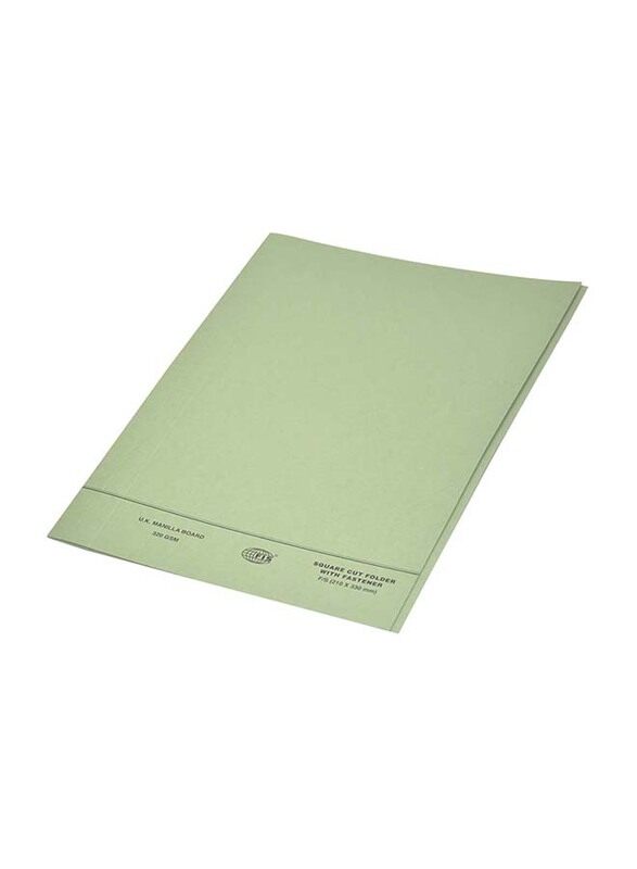 FIS Square Cut Folders with Fastener, 320GSM, F/S Size, 50 Pieces, FSFF7FGR, Green
FIS Square Cut Folders with Fastener, 320GSM, F/S Size, 50 Pieces, FSFF7FGR, Green