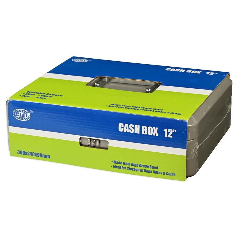 FIS Cash Box 12 Inches, Safe Number Lock, Matt Finish, Made from High Grade Steel, (300x240x90mm) Size, Grey Color- FSCPTS0017GY
FIS Cash Box 12 Inches, Safe Number Lock, Matt Finish, Made from High Grade Steel, (300x240x90mm) Size, Grey Color- FSCPTS0017GY