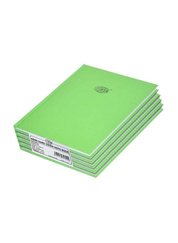 FIS Neon Hard Cover Single Line Notebook Set, 5 x 100 Sheets, 9 x 7 inch, FSNB97N230, Parrot Green
FIS Neon Hard Cover Single Line Notebook Set, 5 x 100 Sheets, 9 x 7 inch, FSNB97N230, Parrot Green