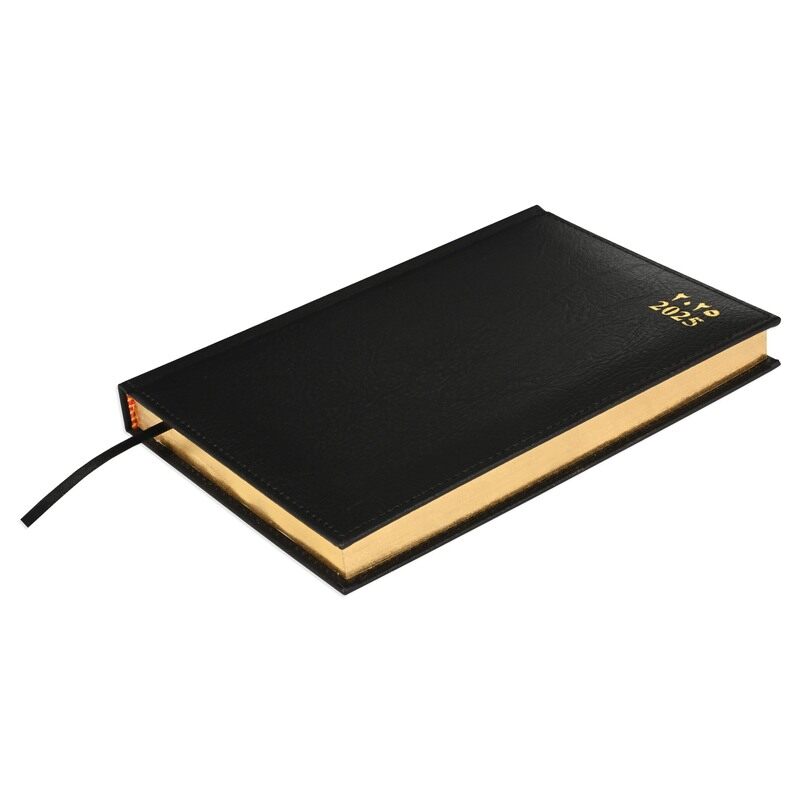 FIS2025 Golden A5 Diary, Italian PU Materials, 1 Side Padded & Sewn Cover, Gold Gilded Edges, Size A5(148x210mm), Arabic/English, 70gsm Italian Ivory
FIS2025 Golden A5 Diary, Italian PU Materials, 1 Side Padded & Sewn Cover, Gold Gilded Edges, Size A5(148x210mm), Arabic/English, 70gsm Italian Ivory