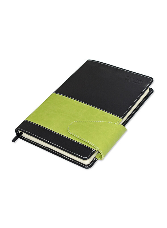 FIS 2023 English Diary with Soft Italian PU Sewn Cover, 384 Sheets, 70 GSM, A5 Size, FSDI132EPU2302, Black/Green
FIS 2023 English Diary with Soft Italian PU Sewn Cover, 384 Sheets, 70 GSM, A5 Size, FSDI132EPU2302, Black/Green