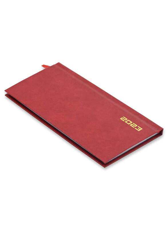 FIS 2023 English Slim Diary with Vinyl Hard Cover, 128 Sheets, 60 GSM, FSDI51E23RE, Red
FIS 2023 English Slim Diary with Vinyl Hard Cover, 128 Sheets, 60 GSM, FSDI51E23RE, Red