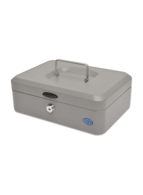 FIS Cash Box Steel with Key Lock, 250 x 180 x 90mm, 10 Inch Lock Size, FSCPTS0X20GY, Grey
FIS Cash Box Steel with Key Lock, 250 x 180 x 90mm, 10 Inch Lock Size, FSCPTS0X20GY, Grey