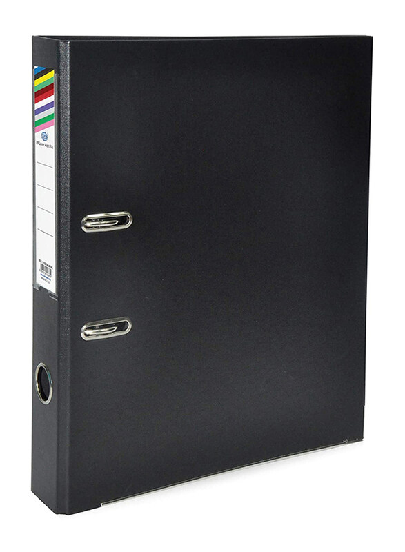 FIS PP Lever Arch Box File Folder with Slide-in Plate, 4cm, 50 Pieces, FSBF4A4PBK, Black
FIS PP Lever Arch Box File Folder with Slide-in Plate, 4cm, 50 Pieces, FSBF4A4PBK, Black