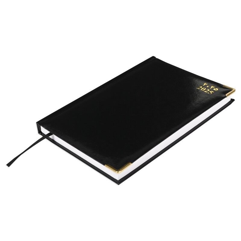 FIS 2025 A5 Diary, Hard Cover Vinyl Materials, 1 Side Padded, Gold Round Corners, Saturday & Sunday Combined, Size A5(148x210mm), Arabic/English, 60gs
FIS 2025 A5 Diary, Hard Cover Vinyl Materials, 1 Side Padded, Gold Round Corners, Saturday & Sunday Combined, Size A5(148x210mm), Arabic/English, 60gs