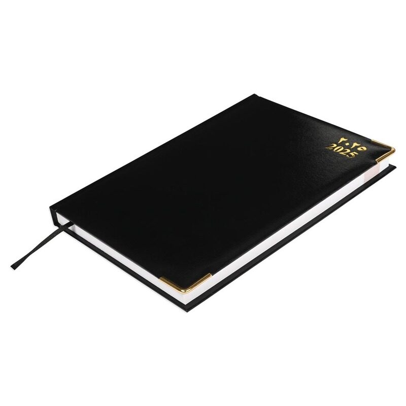 FIS 2025 Agenda Diary, Vinyl Materials, 1 Side Padded Cover, Golden Corners, Size 170x240mm, English/Arabic, 60gsm White Paper, Black Color-FSDI75AEVG
FIS 2025 Agenda Diary, Vinyl Materials, 1 Side Padded Cover, Golden Corners, Size 170x240mm, English/Arabic, 60gsm White Paper, Black Color-FSDI75AEVG