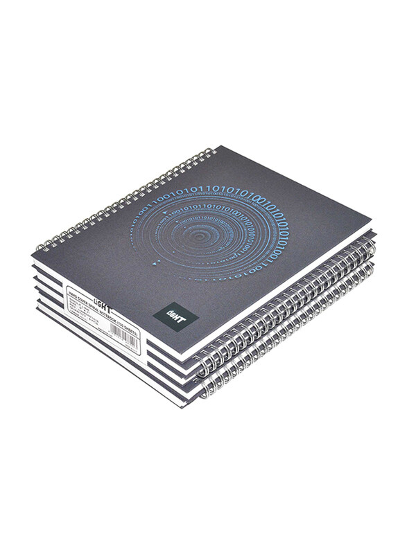 FIS Light 5-Piece Spiral Hard Cover Notebook, Single Ruled, 100 Sheets, LINBS971516, Black
FIS Light 5-Piece Spiral Hard Cover Notebook, Single Ruled, 100 Sheets, LINBS971516, Black