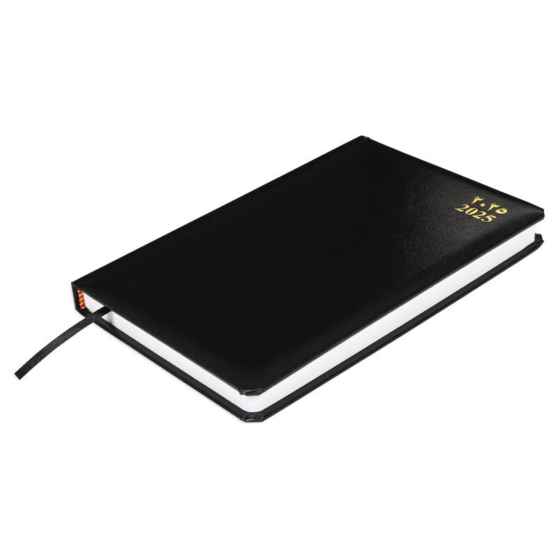FIS 2025 A5 Diary, Vinyl Materials, 1 Side Padded Cover, Round Corners, Size A5(148x210mm), Arabic/English, 60gsm White Paper, Black Color-FSDI23AE25B
FIS 2025 A5 Diary, Vinyl Materials, 1 Side Padded Cover, Round Corners, Size A5(148x210mm), Arabic/English, 60gsm White Paper, Black Color-FSDI23AE25B