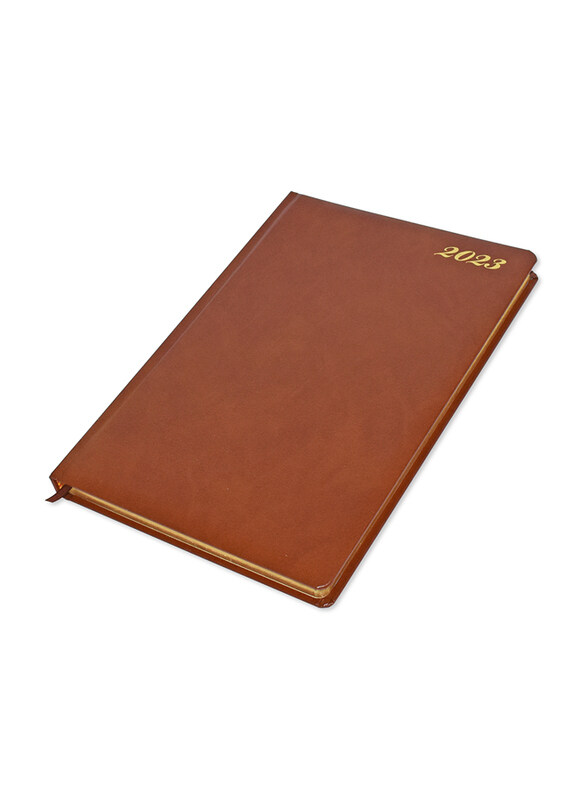 FIS Golden 2023 1-Side Padded Bonded Leather English Diary, 320 Sheets, 70 GSM, A4 Size, FSDI48EGB23BR, Brown
FIS Golden 2023 1-Side Padded Bonded Leather English Diary, 320 Sheets, 70 GSM, A4 Size, FSDI48EGB23BR, Brown