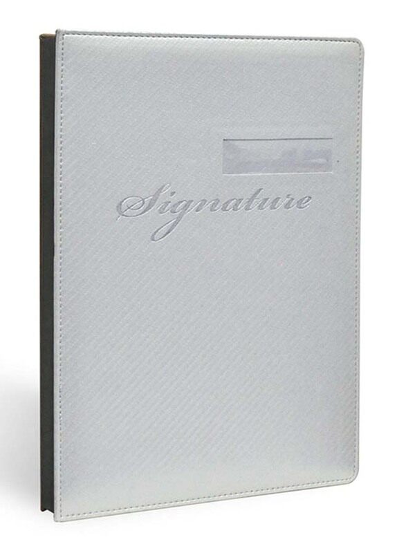 FIS Italian PU Cover Window Signature Book with Gift Box, 18 Sheets, 24 x 34cm, FSCL18223W, Grey
FIS Italian PU Cover Window Signature Book with Gift Box, 18 Sheets, 24 x 34cm, FSCL18223W, Grey