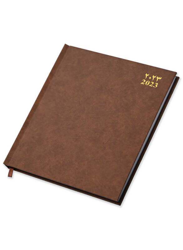 FIS 2023 Arabic/English/French Vinyl Hard Cover Executive Black Diary, 128 Sheets, 70 GSM, FSDI89AEF23BR, Brown
FIS 2023 Arabic/English/French Vinyl Hard Cover Executive Black Diary, 128 Sheets, 70 GSM, FSDI89AEF23BR, Brown