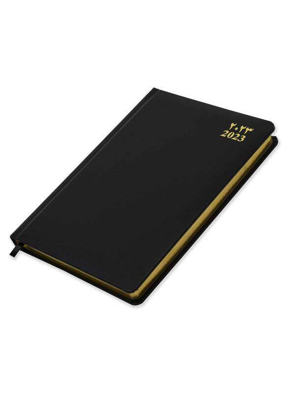 FIS 2023 Arabic/English Golden Diary, 384 Sheets, 60 GSM, A5 Size, FSDI23AEG23BK, Black
FIS 2023 Arabic/English Golden Diary, 384 Sheets, 60 GSM, A5 Size, FSDI23AEG23BK, Black