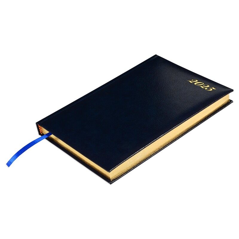 FIS 2025 Golden Diary, 1 Side Padded Bonded Leather Material, A5 Size(14.8x21cm), English, Blue Color-FSDI96EG25BL
FIS 2025 Golden Diary, 1 Side Padded Bonded Leather Material, A5 Size(14.8x21cm), English, Blue Color-FSDI96EG25BL