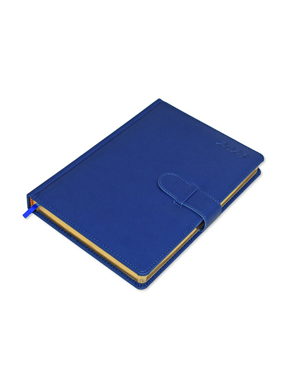 FIS 2023 Italian PU Golden 1-Side Padded English Agenda Diary, 400 Sheets, 70 GSM, FSDI75EPG23BL, Blue
FIS 2023 Italian PU Golden 1-Side Padded English Agenda Diary, 400 Sheets, 70 GSM, FSDI75EPG23BL, Blue
