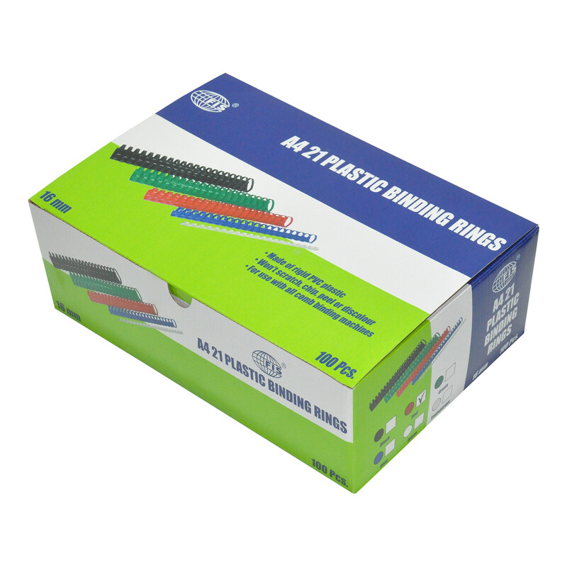 FIS 16mm Plastic Binding Rings, 130 Sheets Capacity, 100 Pieces, FSBD16CL, Clear
FIS 16mm Plastic Binding Rings, 130 Sheets Capacity, 100 Pieces, FSBD16CL, Clear
