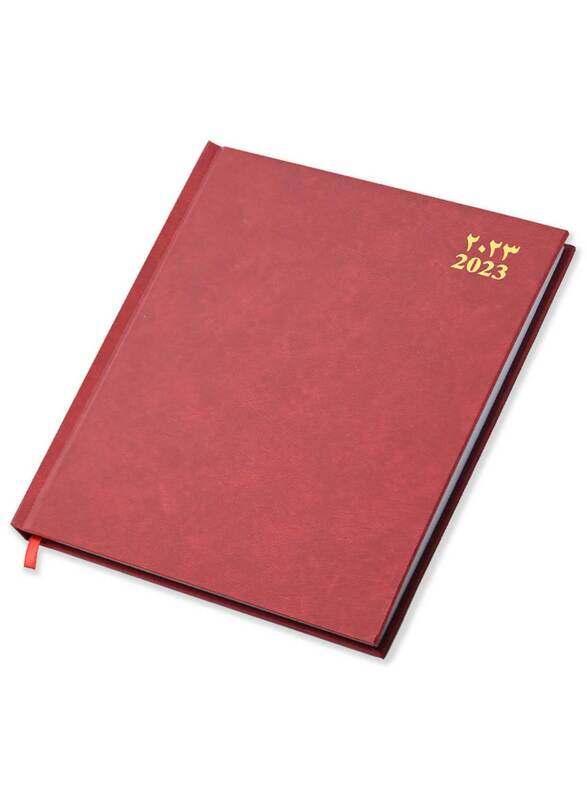FIS 2023 Arabic/English/French Vinyl Hard Cover Executive Black Diary, 128 Sheets, 70 GSM, FSDI89AEF23RE, Red
FIS 2023 Arabic/English/French Vinyl Hard Cover Executive Black Diary, 128 Sheets, 70 GSM, FSDI89AEF23RE, Red