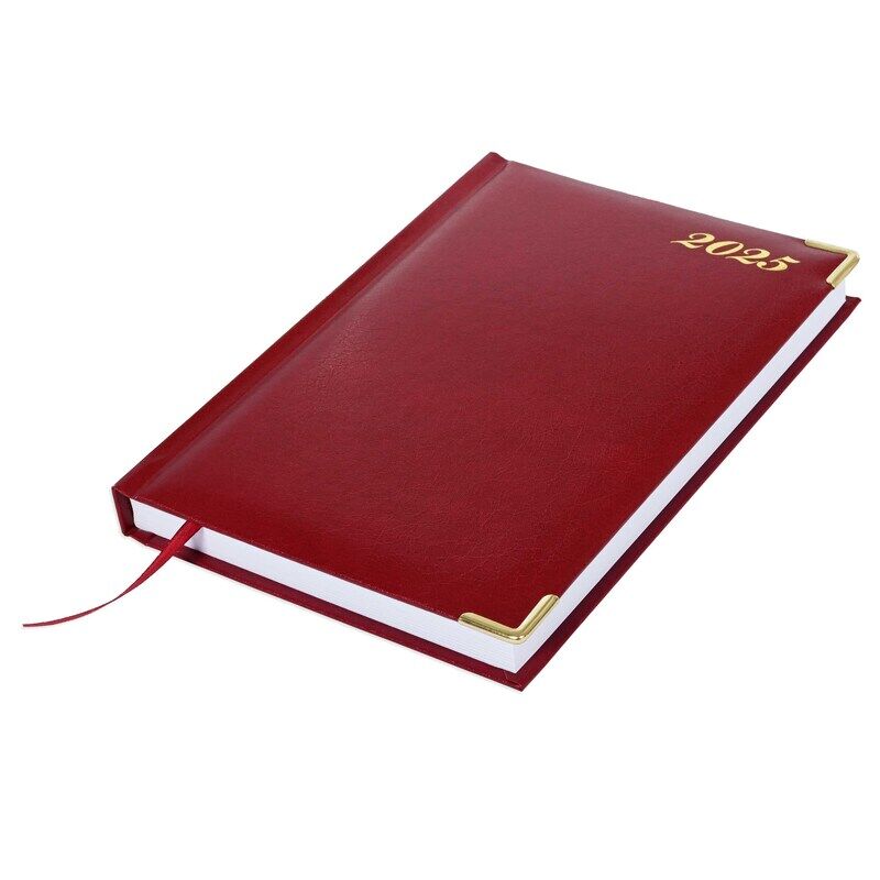 FIS 2025 Diary, 1 Side Padded Vinyl Material, Gold Corners, A5 Size(14.8x21cm), English, Maroon Color-FSDI22E25MR
FIS 2025 Diary, 1 Side Padded Vinyl Material, Gold Corners, A5 Size(14.8x21cm), English, Maroon Color-FSDI22E25MR
