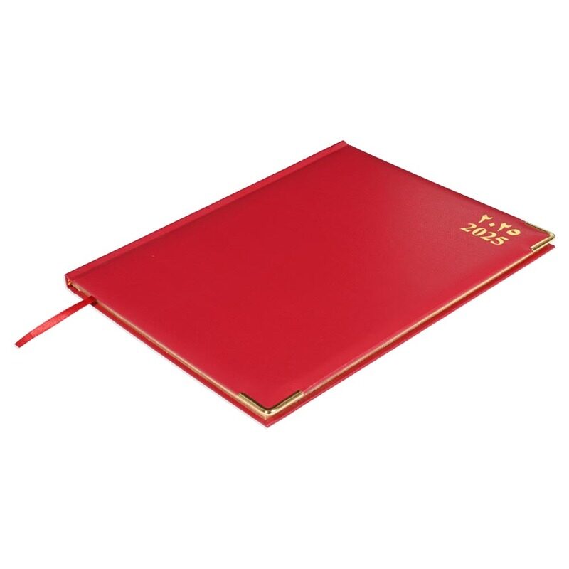 FIS 2025 Golden Executive Diary, Vinyl Materials, 1 Side Padded Cover, Gilded Edges, Golden Corners, Size 210x260mm, English/French/Arabic, 70gsm Whit
FIS 2025 Golden Executive Diary, Vinyl Materials, 1 Side Padded Cover, Gilded Edges, Golden Corners, Size 210x260mm, English/French/Arabic, 70gsm Whit